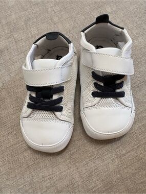 Old Soles - baby mesh toddler shoes EU 23 / uS 7 White navy Sneakers Velcro